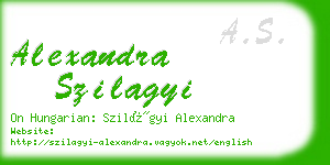 alexandra szilagyi business card